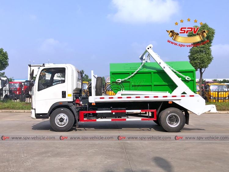 Swing Arm Garbage Truck Sinotruk HOWO - LS